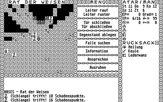 Rat der Weisen atari screenshot